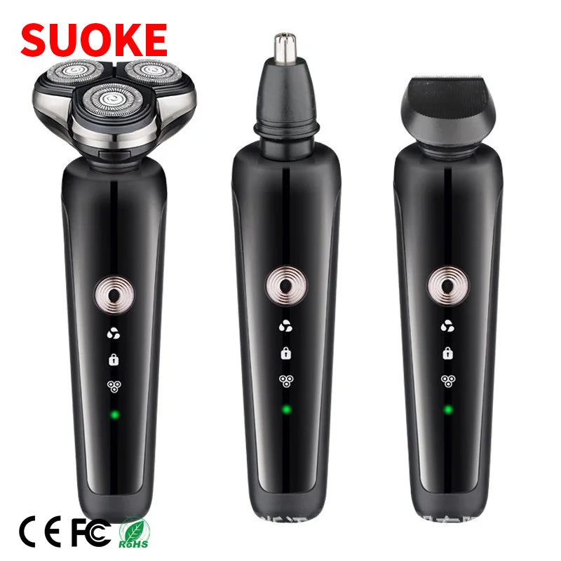 3-in-1 Men’s Mini Rotary Electric Shaver