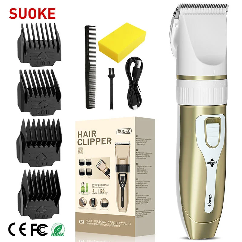 Factory Wholesale USB Fast Rechargeable Electric Men’s Hair Clipper Shaver