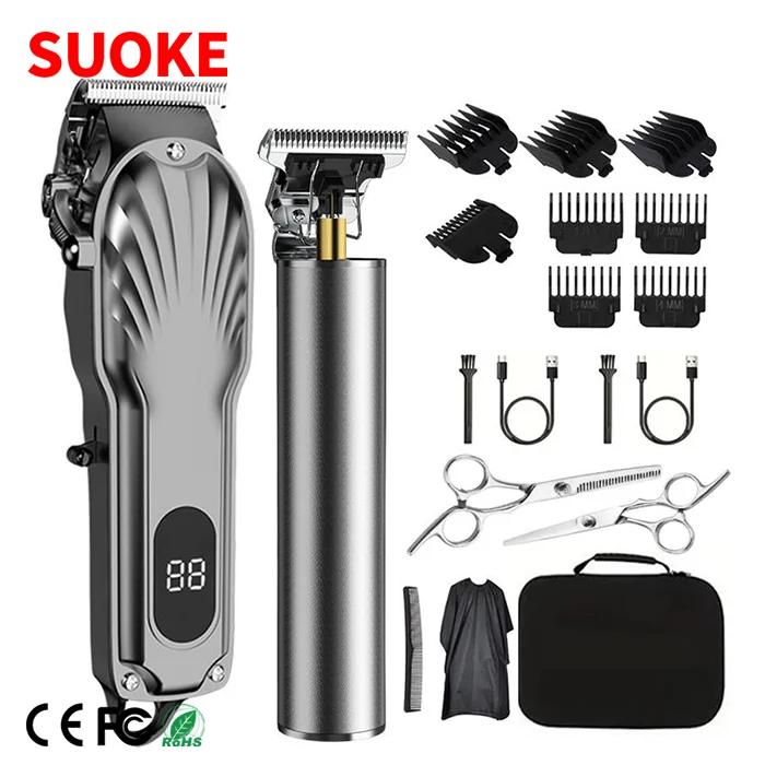 Multifunctional-Professional-Cordless-Barber-Haircut-Trimmer-Full-Set