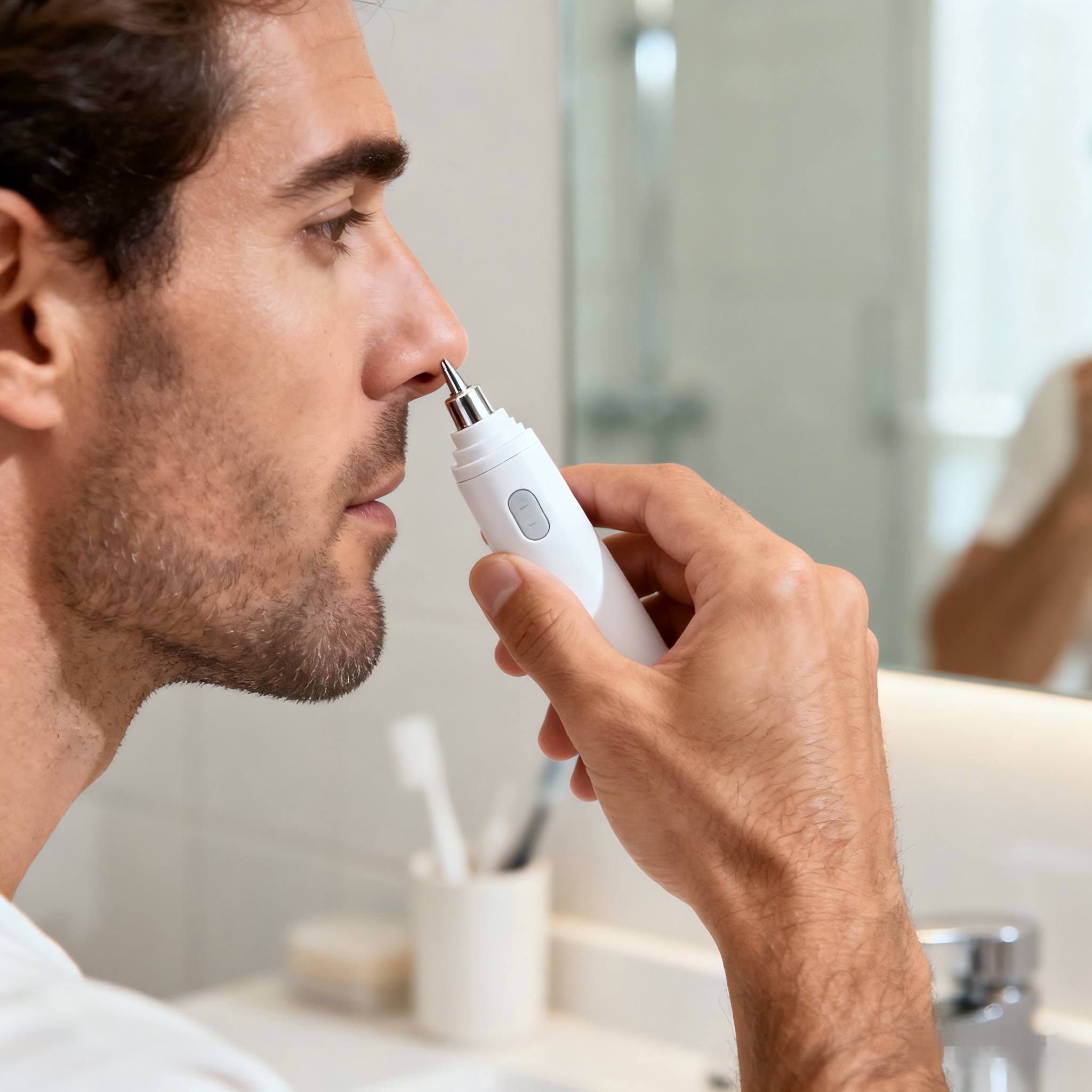 Quiet & Powerful The Discreet Nose Hair Trimmer for the Modern Man