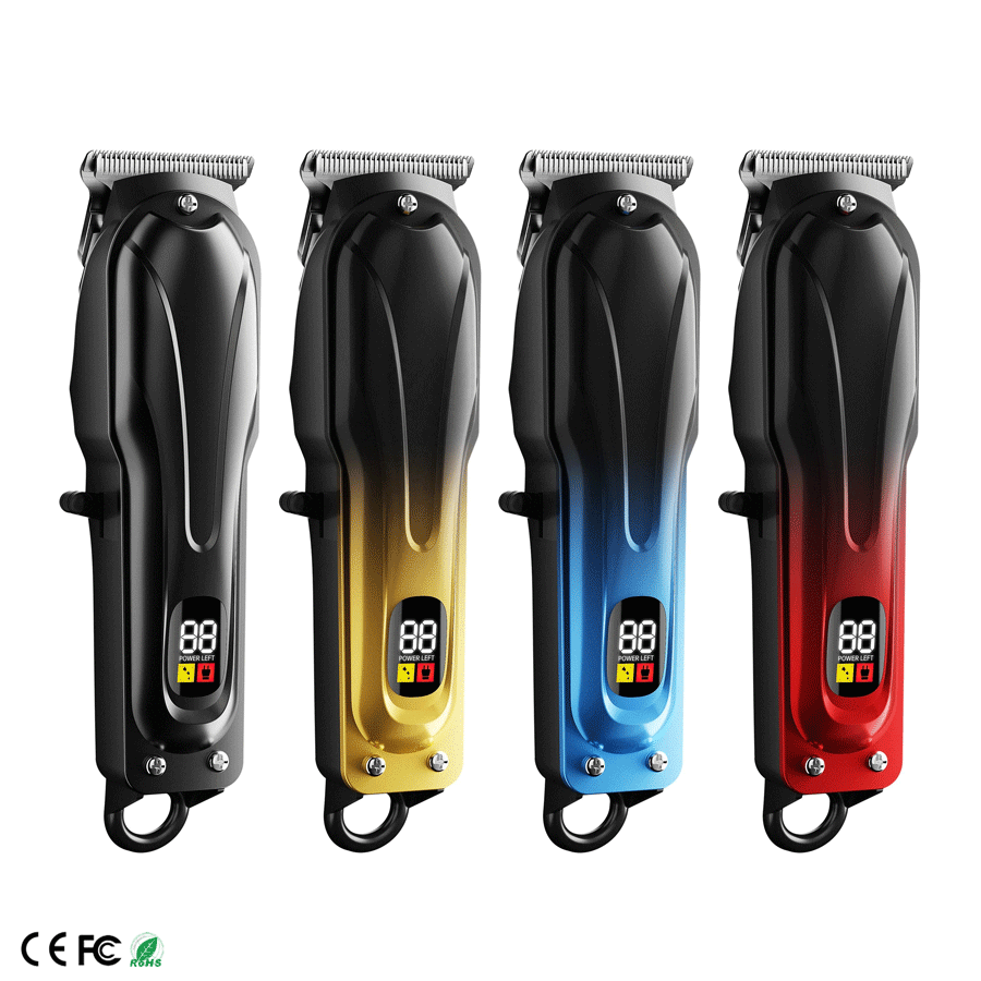 Electric Hair Clipper Men’s Hair Clipper USB Rechargeable Cordless Hair Clipper Set with Large Capacity Battery