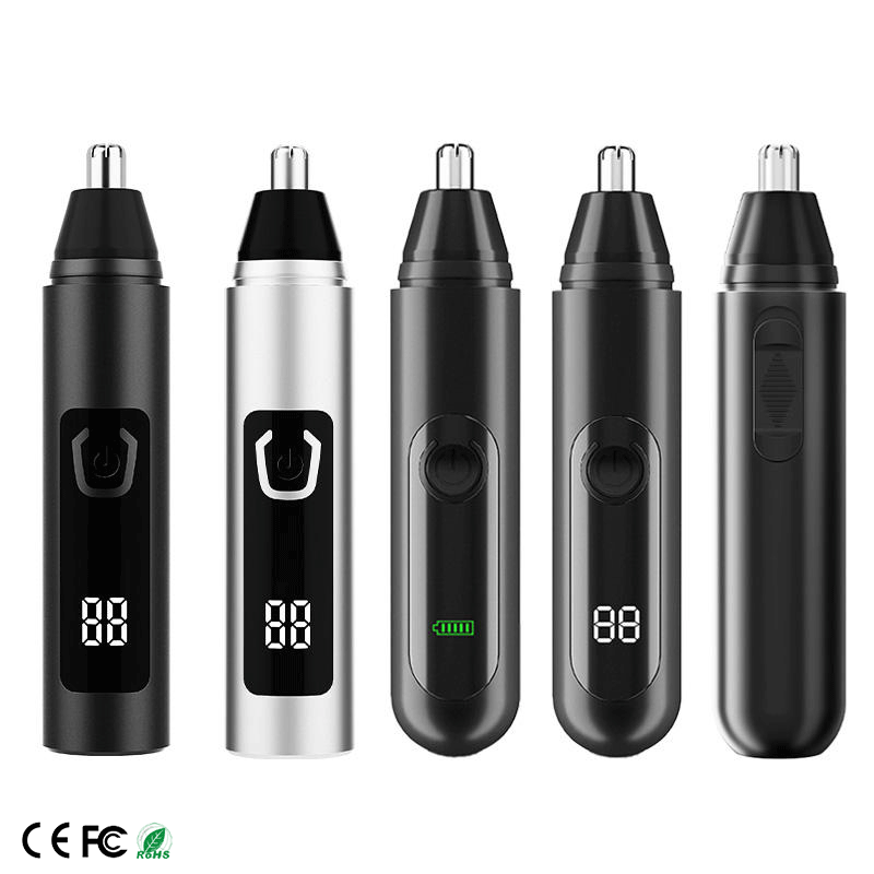 Mini Home Use Power Display Black Rechargeable Plastic Cutting Machine for Men and Women Nose Men Hair Trimmer USB