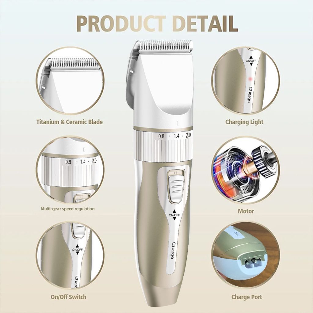 Factory Wholesale USB Fast Rechargeable Electric Men’s Hair Clipper Shaver Universal Adult Baby Replaceable Detachable Blade