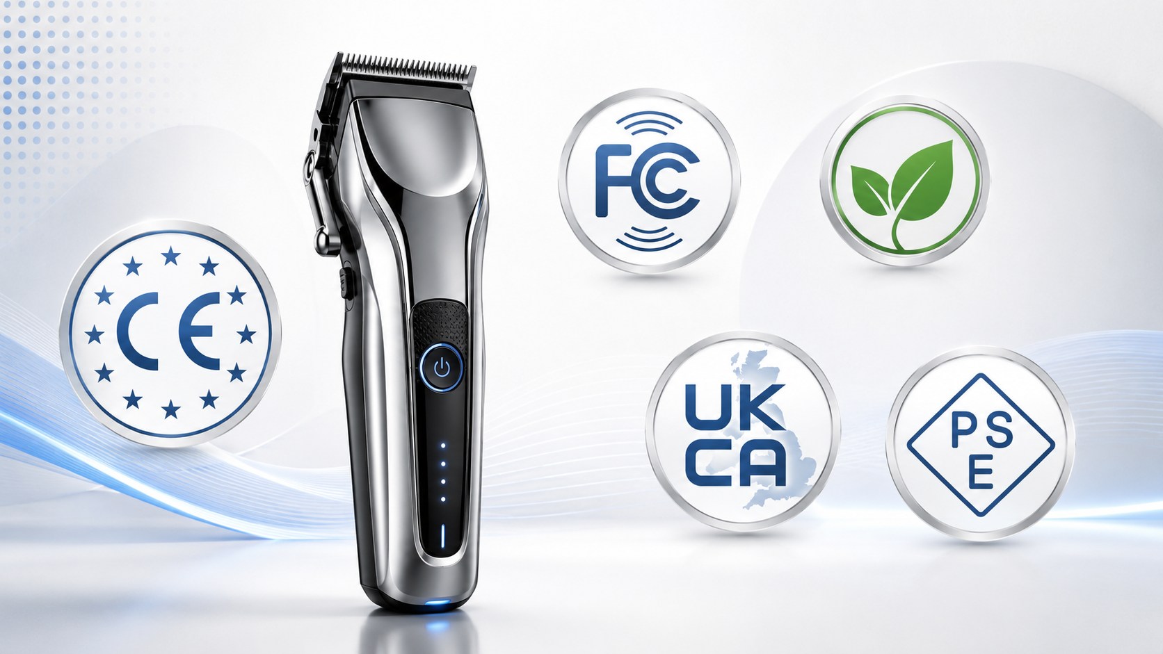 Hair Clipper Certifications Explained CE, FCC, RoHS, UKCA and PSE
