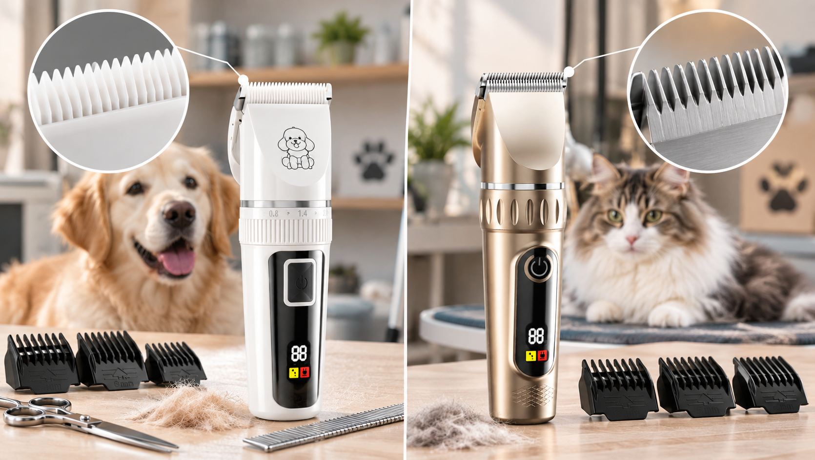 How Should Pet Product Buyers Compare Ceramic and Stainless Steel Clipper Blades Before Bulk Ordering